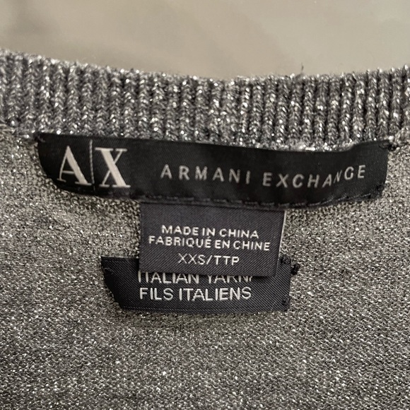 Armani Exchange metallic sheer sweater - Picture 3 of 4